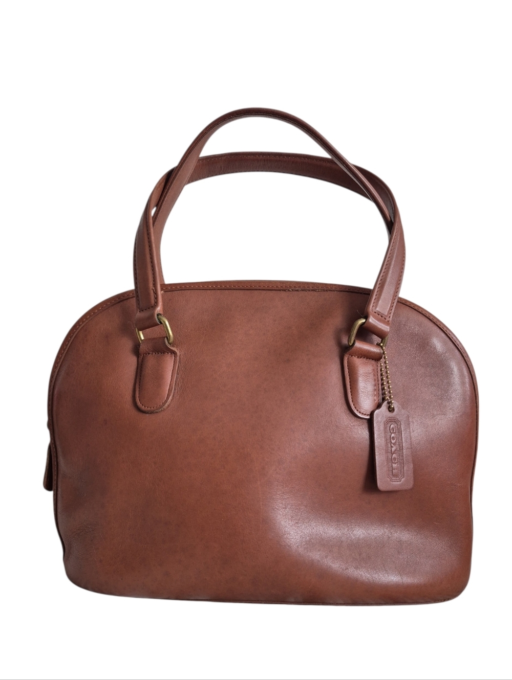 Vintage Coach Pelham Thick Leather Dome Handbag